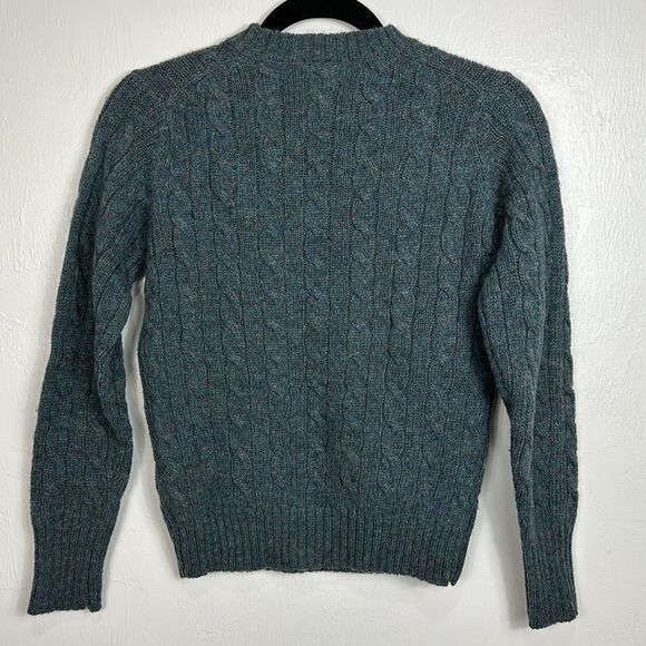 The Eagle’s Eye Vintage Cable Knit Crew Neck Sweater Size S - Picture 3 of 7